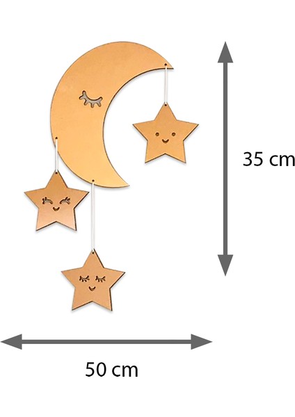 Design Otto Bebek - Çocuk Odası Duvar & Kapı Süsü Dekoratif Kirpik Leylek Aydede