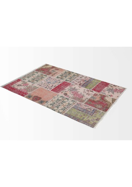 Hv-Sk-K9 Patchwork Saçaklı Dijital Baskı Soft Kilim