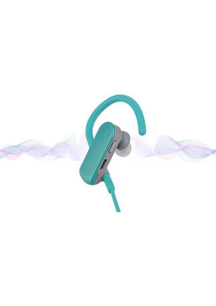 Audio Technica SPORT50BT Bluetooth Suya Dayanıklı Spor Kulaklık-Mavi