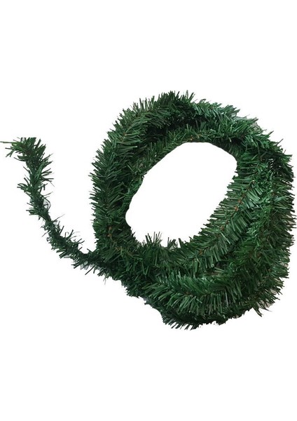 Yeşil Renk Sarmal Tel Çam Ağacı Garland Süs 3 Metre