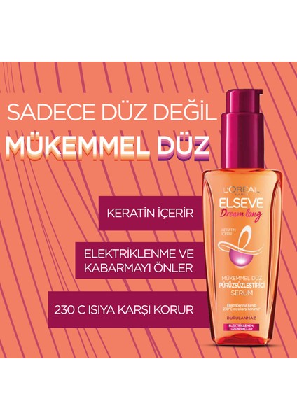 L'oréal Paris Dream Long Mükemmel Düz Pürüzsüzleştirici Serum