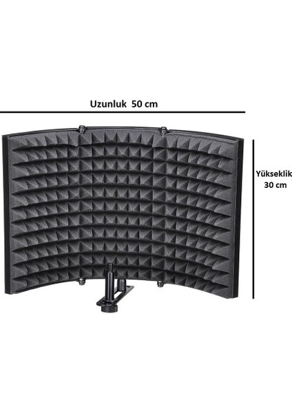 Stüdyo Mikrofon Kalkanı Akustik Izolasyon Paneli