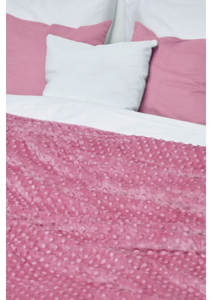 Pearl Tomurcuk Tek Kişilik Battaniye - Pembe