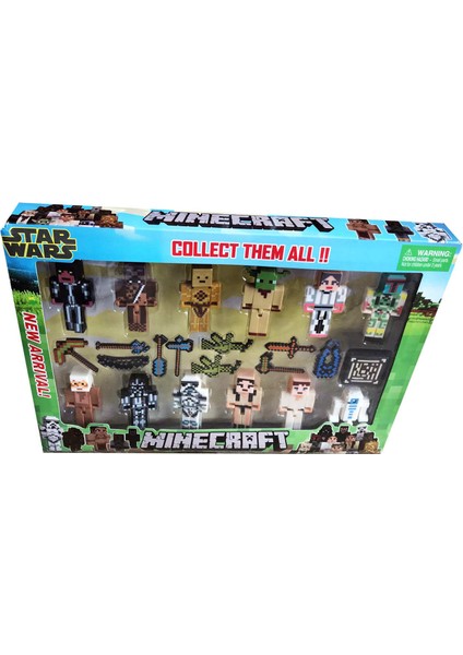 Minecraft 23 Parça Aksesuarlı - Yeni Star Wars Serisi