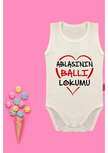 Ablasının Ballı Lokumu Yazılı Bebek Zıbın