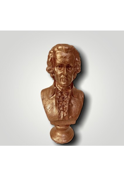 Polyester Mozart Büstü