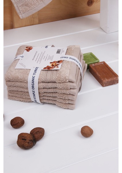 Indigo Ağacı Bitkisel Organik Boyama 6'lı 33X33 Havlu