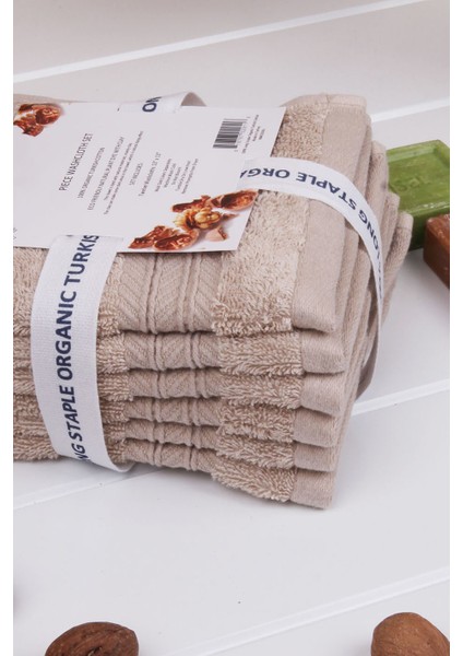 Indigo Ağacı Bitkisel Organik Boyama 6'lı 33X33 Havlu