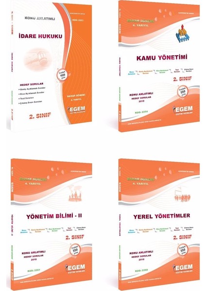 AÖF Siyaset Bilimi ve Kamu Yönetimi 2. Sınıf 4. Dönem Modüller Set Bahar