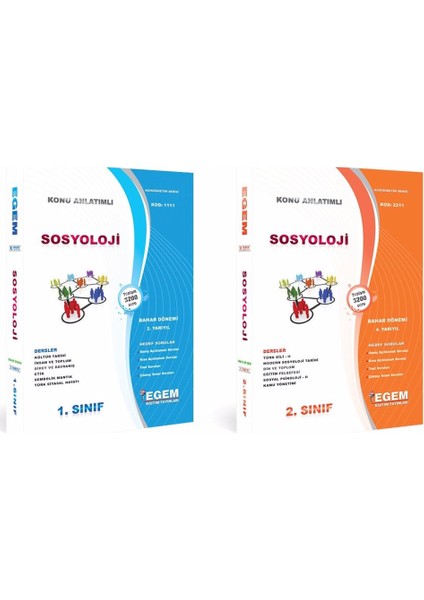 Sosyoloji 1 ve 2. Sınıf 2 ile 4. Yarıyıl Konu Anlatımlı Çözümlü Soru Bankası Bahar