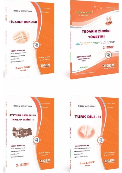 AÖF Lojistik 2. Sınıf 4. Dönem Bahar