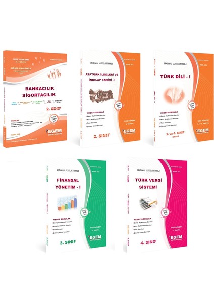 AÖF Menkul Kıymetler ve Sermaye Piyasası 2. Sınıf 3. Dönem Modüller Set (Güz)