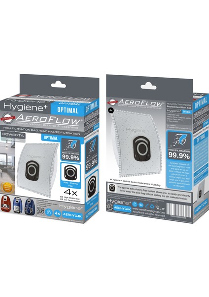 Rowenta Hygiene süpürge Torbası Aeroflow Rowenta Tefal Hygine