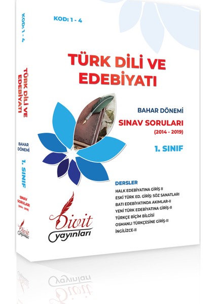 AÖF Türk Dili ve Edebiyatı 1. Sınıf 2. Yarıyıl Bahar Dönemi Çıkmış Sınav Sorusu 2014-2019 Dahil 6 Yıl