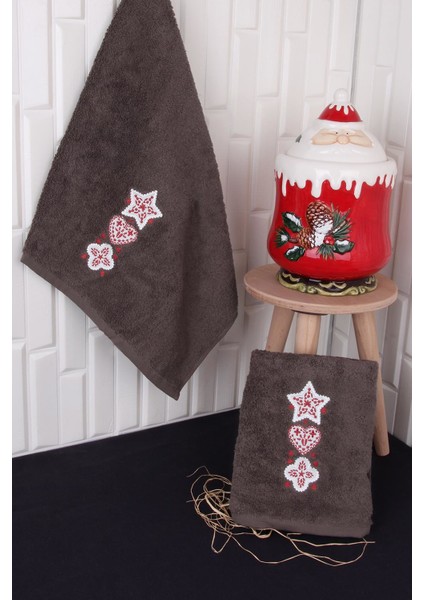 Pamuk 50X80 Christmas Yılbaşı El Havlusu