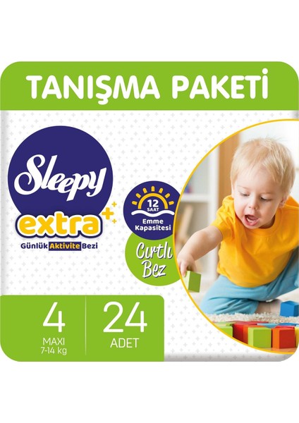 Extra Günlük Aktivite Bezi 4 Numara Maxi 24'lü