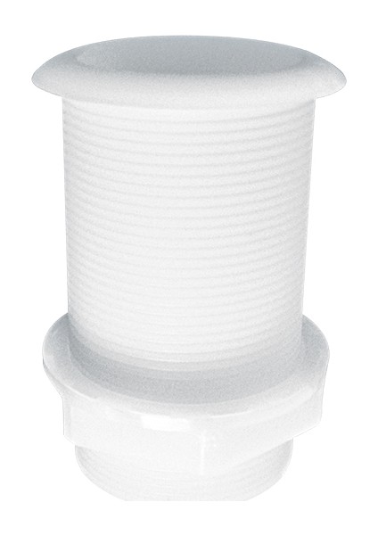 Thru-Hull Stand. Flange, Threaded 1", L.87MM, White