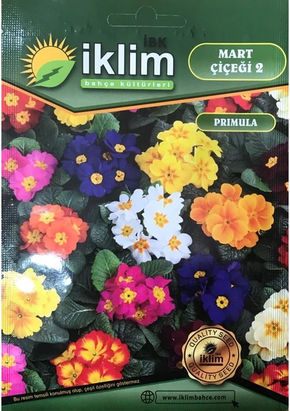 Karahasanoğlu Tarım Mart Çiçeği Çiçek Tohumu 2 - Primula Acaulis (~ Takribi 30 Tohum)