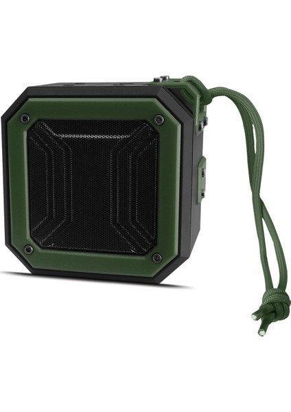 FS38 Suya Toza Darbeye Dayanıklı Kablosuz Hoparlör Speaker Yeşil