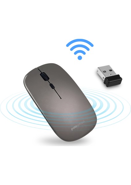 PSWM13 Hybrid Bluetooth & Wireless Şarj Edilebilir Mouse Siyah