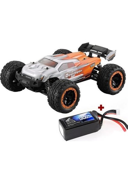 Haıboxıng 1/16TH Scale 4WD Brushless Truck Uzaktan Kumandalı Araba Rtr (Turuncu) + 1300 Mah 7.4V 2s 30C Lipo Batarya