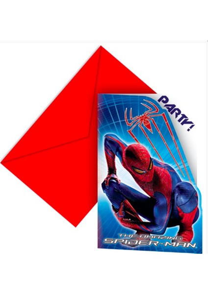 Spiderman Davetiye Set 6'lı fiyatları