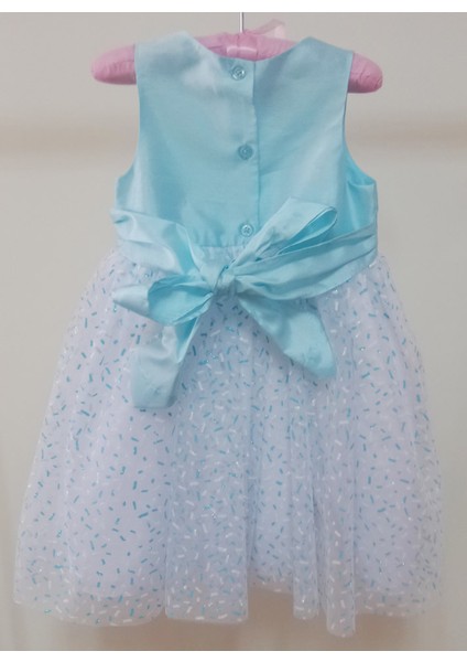 Elbise Marmellata Turkuaz Tüllü Simli fiyatları