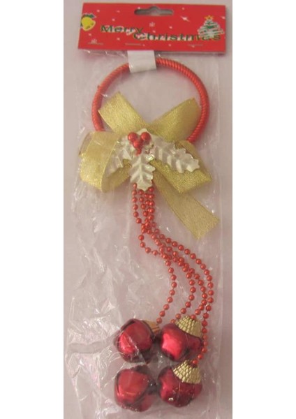 Yılbaşı Kapı Süsü Çanlı Kırmızı