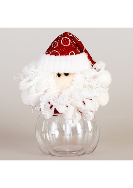 Yılbaşı Şişe Noel Baba Sakallı 6cm x 6cm modelleri