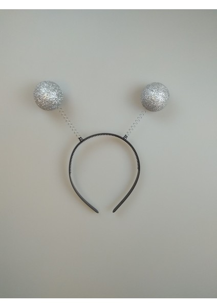 Cadılar Bayramı Arı Taç Gümüş Simli