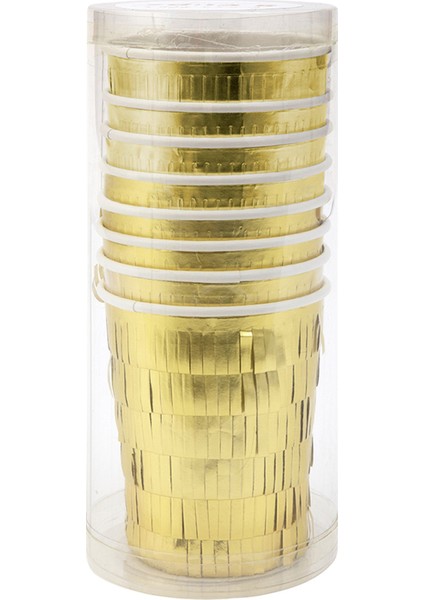 Gold Fringe Party Cups