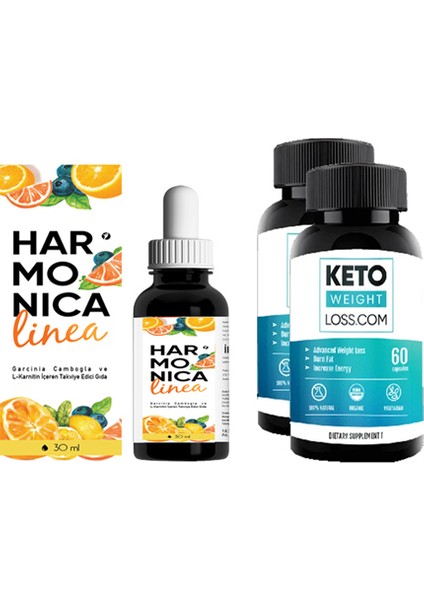 Linea 30ML Damla 1 Adet + Keto Weight Loss 60LIK 2 Ad