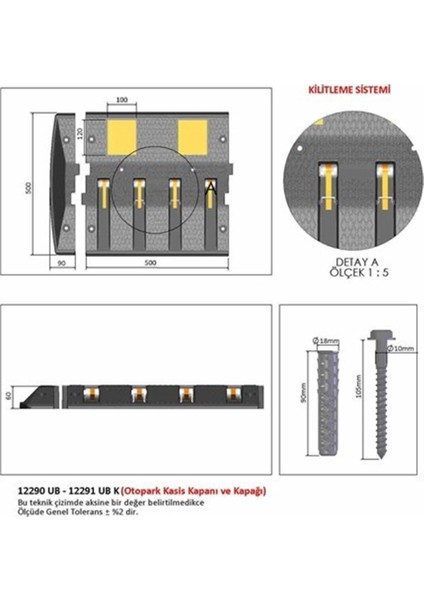 Otopark Kasis Kapanı 50 x 50 x 6 cm 6 m fırsatları
