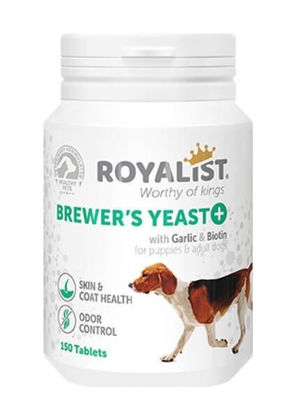 Brewers Yeast Köpekler Için Deri Tüy Sağlığı ve Koku Giderici Tablet 150 Adet