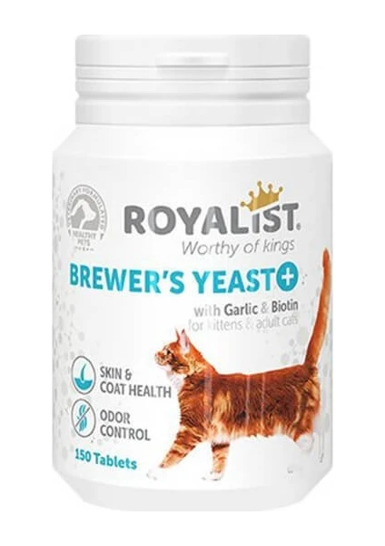 Brewers Yeast Kediler Için Deri Tüy Sağlığı ve Koku Giderici Tablet 150 Adet