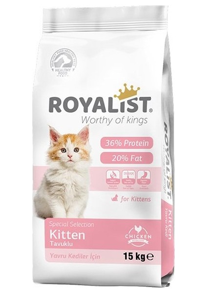 Premium Kitten Tavuklu Yavru Kedi Maması 15 kg