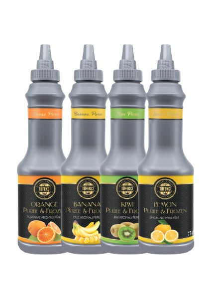 4lü Avantajlı Paket Meyve Püreleri 4 x 1 Lt