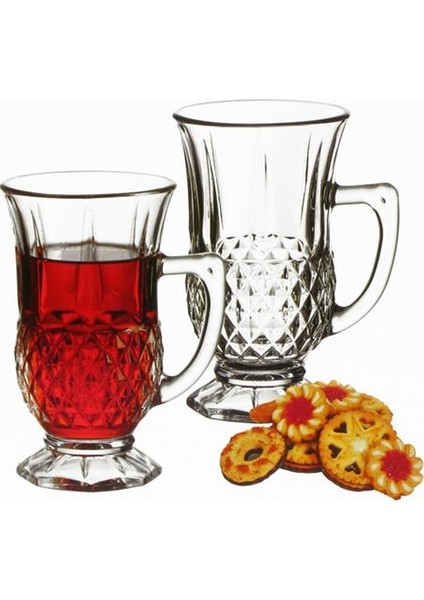 Istanbul Kulplu 6'Lı Çay Bardağı