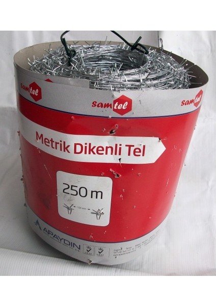 Samtel Dikenli Galvenizli Bahçe Teli 1,25X1,25MM 250 Metre