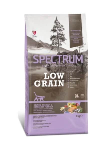 Low Grain Kısırlaştırılmış Yetişkin Kedi Maması Somonlu&hamsili&kızılcıklı 2 kg