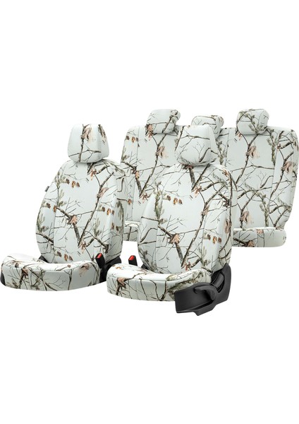 Opel Astra K 2015-Sonrası Hb Özel Üretim Koltuk Kılıfı Safari Design Arctic