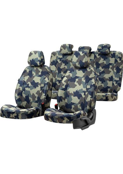 V.w. Transporter T-5 2004-2015 5+1 (6 Kişi) Özel Üretim Koltuk Kılıfı Safari Design Alpler