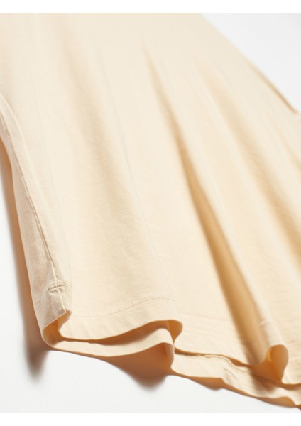 3683 Basic T-Shirt-Bej modelleri