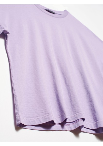 3683 Basic T-Shirt-Lila modelleri