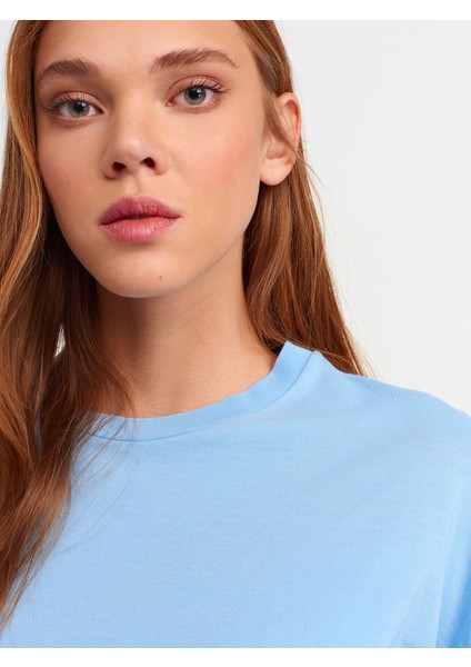 3683 Basic T-Shirt-Mavi fırsatları