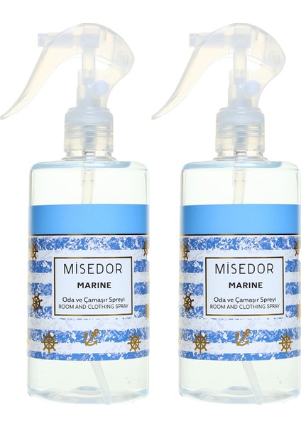 2 li Set Marine Oda Kokusu ve Çamaşır Parfümü 330 ml