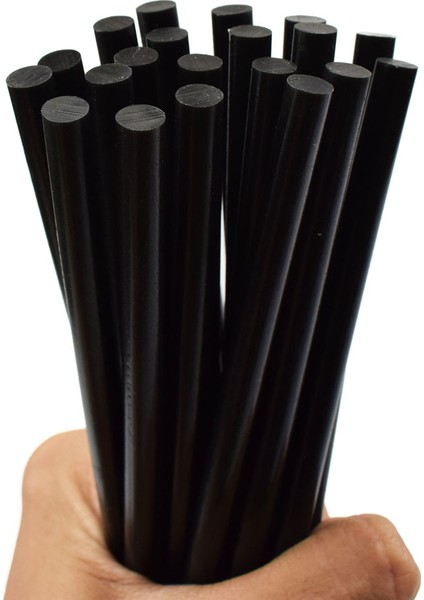 10 Adet, Siyah Silikon, Kalın, Sıcak Mum Silikon, 11 Mm, 1.kalite
