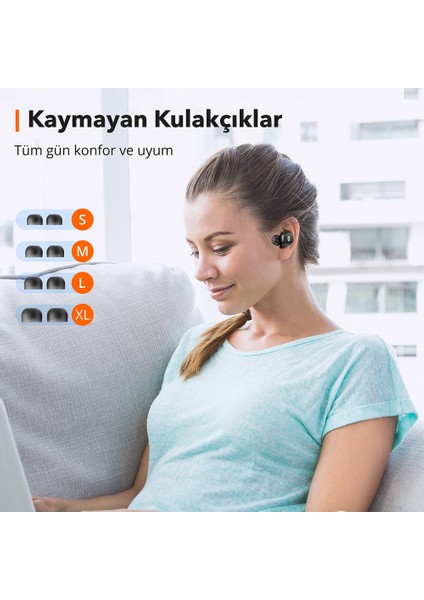 Soundliberty 97 Şarj Kılıflı Bluetooth Kulaklık cVc 8.0 Gürültü Engelleme aptX IPX8 TT-BH097