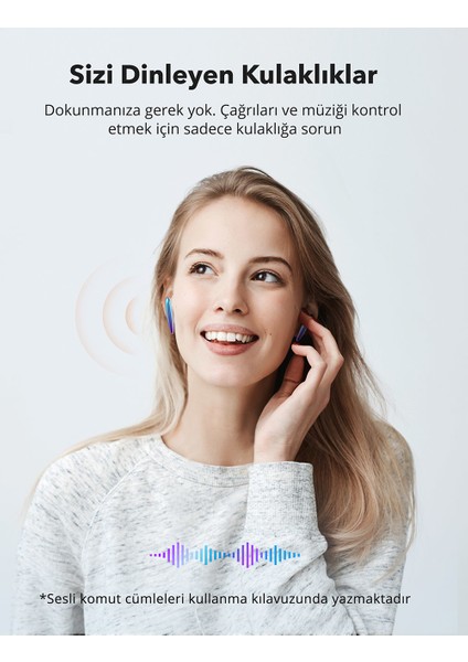 TaoTronics Soundliberty 80 Şarj Kılıflı Yapay Zekalı Gürültü Engelleyicili aptX Stereo Bluetooth 5.1 Kulaklık