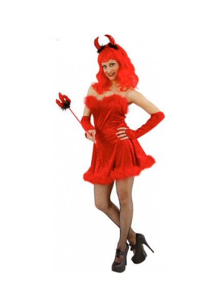 Şeytan Yetişkin Bayan Kıyafeti